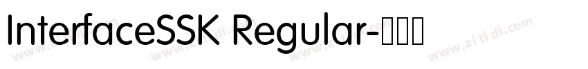 InterfaceSSK Regular字体转换
